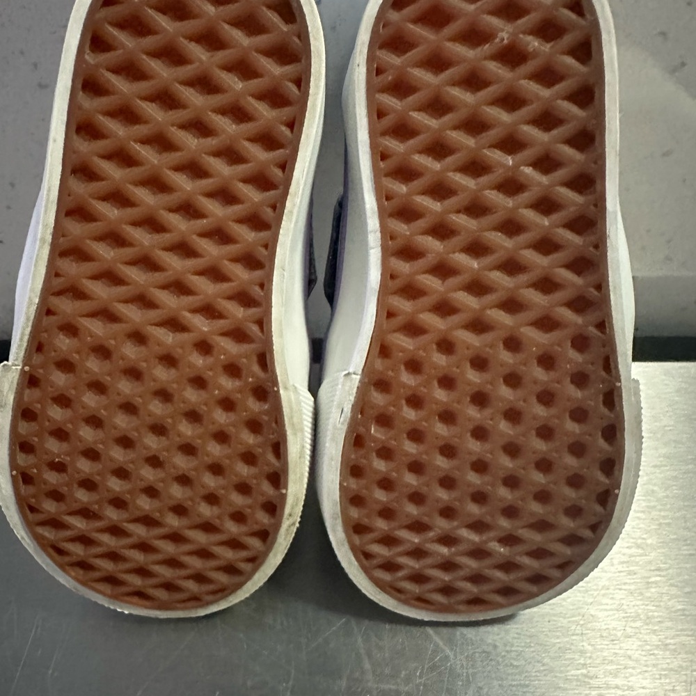 Vans Glittery Blue and Purple Kids Sneakers - Picture 2 of 8